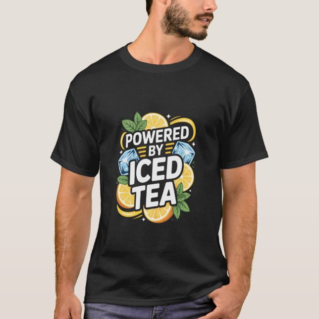 Drivs av Iced Tea Citrus Delight T Shirt (Framsida)