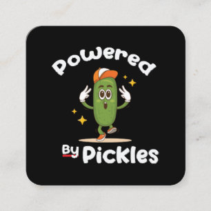 Drivs Av Inlagda Mat Pickle Roligt Fyrkantigt Visitkort