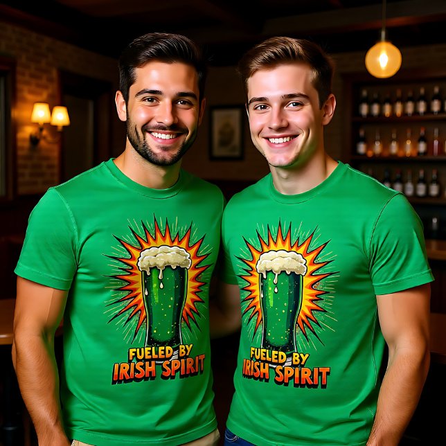 Drivs av irländsk anda t shirt (Fueled by Irish Spirit T-Shirt)