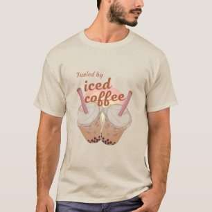 drivs av iskaffe. Iskaffe älskare present T-S T Shirt