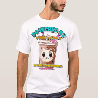 Drivs av iskaffe och överanalys t shirt