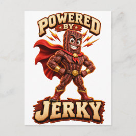 Drivs av Jerky Superhjälte Helg Vykort