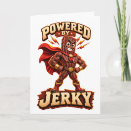 Drivs av Jerky Superhjälte Kort