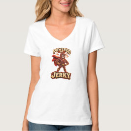 Drivs av Jerky Superhjälte T Shirt