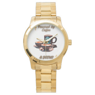 Drivs av Jesus & kaffe Armbandsur