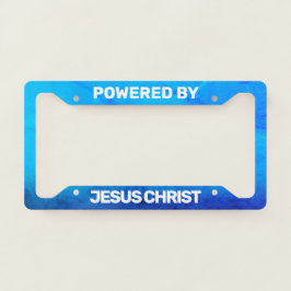 Drivs av Jesus Kristus Blue Gradient Grunge