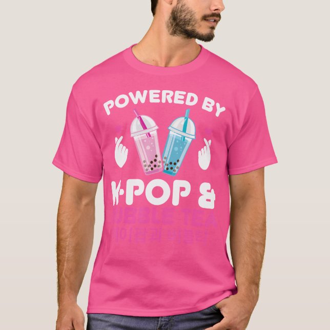 Drivs Av K-Pop Bubble Tea K-Pop T Shirt (Framsida)