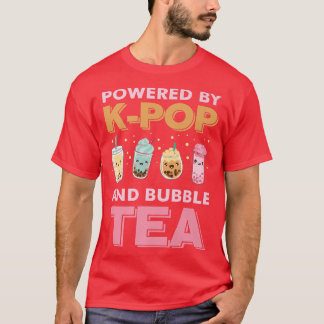 Drivs av K-Pop och Bubble Tea Boba KoreMusic T Shirt