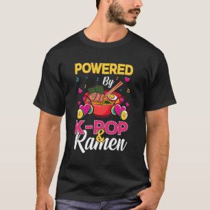 Drivs av K-Pop och Ramen Kpop Gift T Shirt