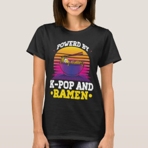 Drivs av K-pop och Ramen Kpop Merch Merchandise T Shirt