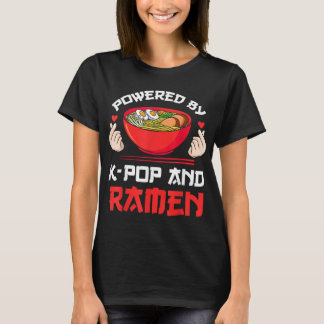 Drivs av K-pop och Ramen Kpop Merch Merchandise T Shirt