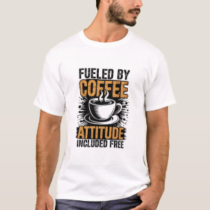 Drivs Av Kaffe Attityd Ingår Gratis Rolig Gru T Shirt