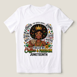 Drivs Av Kaffe & Frihet Juneteenth Tröja – Mela