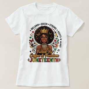 Drivs Av Kaffe & Frihet Juneteenth Tröja – Mela