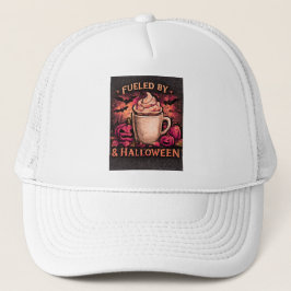 Drivs Av Kaffe & Halloween Höst Hatt Keps