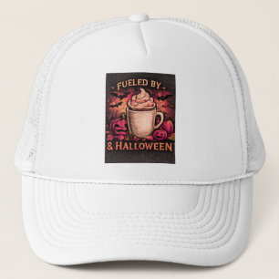 Drivs Av Kaffe & Halloween Höst Hatt Keps