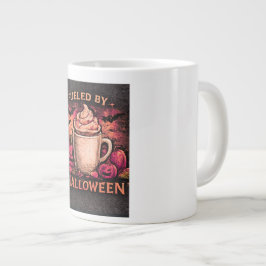 Drivs Av Kaffe & Halloween Rolig Kaffe Mugg Jumbo Mugg