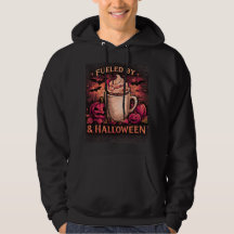 Drivs Av Kaffe & Halloween Roligt Höst Grafisk 