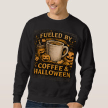 Drivs Av Kaffe & Halloween Roligt Höst Grafisk