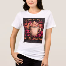 Drivs Av Kaffe & Halloween Roligt Höst Grafisk 