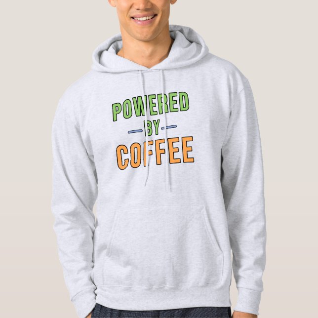 Drivs av kaffe hoodie (Framsida)
