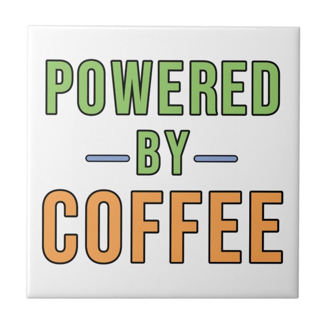 Drivs av kaffe kakelplatta (Framsidan)