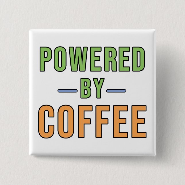 Drivs av kaffe knapp (Framsida)