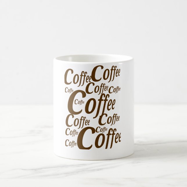 Drivs av kaffe – morgonmotivation kaffemugg (Center)