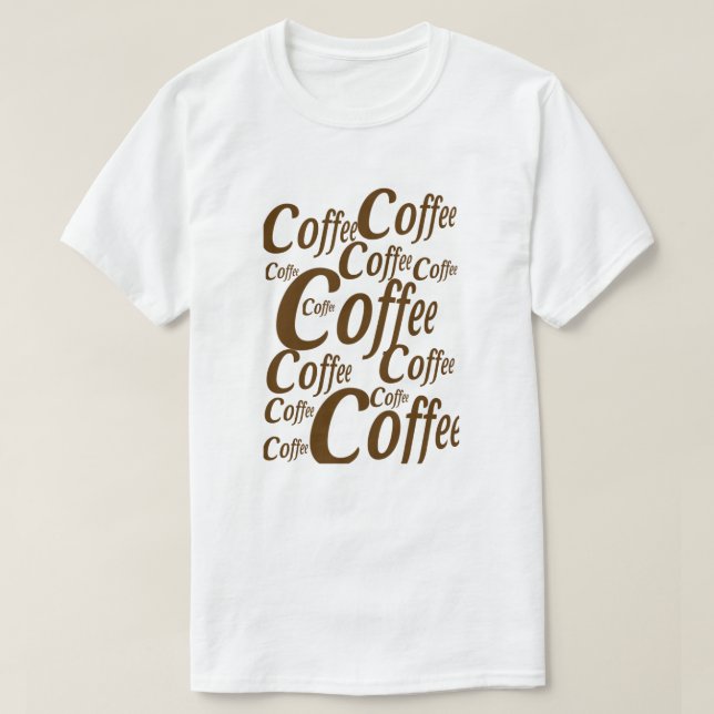 Drivs av kaffe – morgonmotivation t shirt (Design framsida)