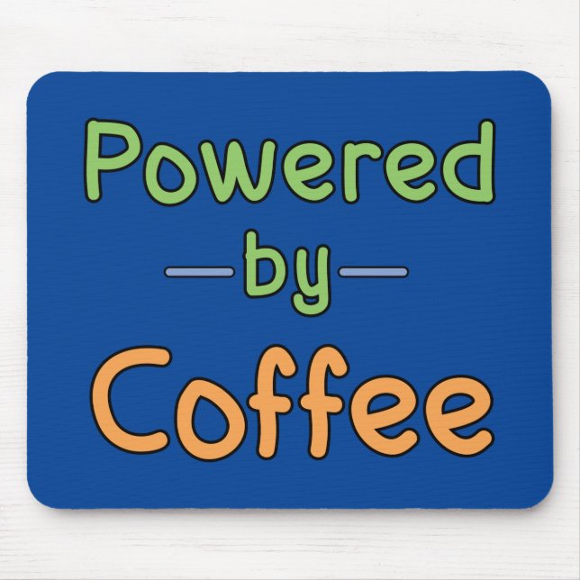 Drivs av kaffe musmatta (Framsidan)