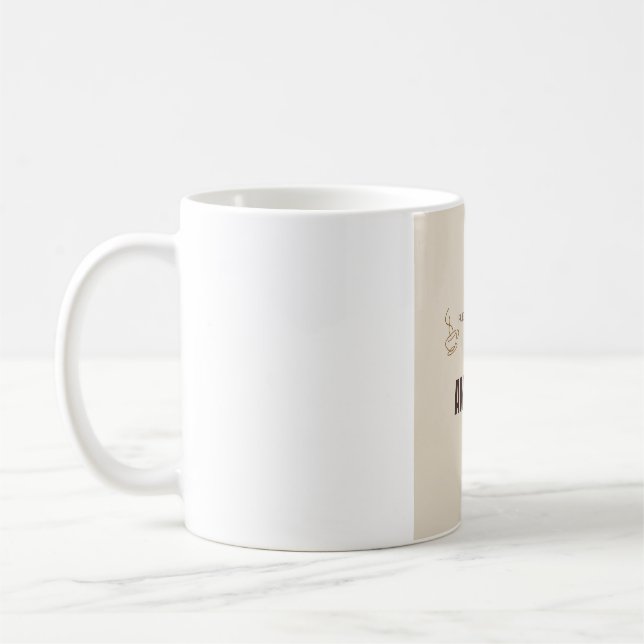 Drivs Av Kaffe Och Ambition Motivations Kaffe Kaffemugg (Vänster)