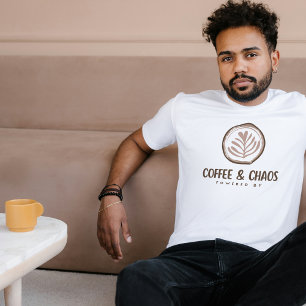 Drivs av kaffe och chaos Aesthetic T Shirt
