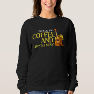 Drivs av kaffe och countrymusik present sång Weste T Shirt