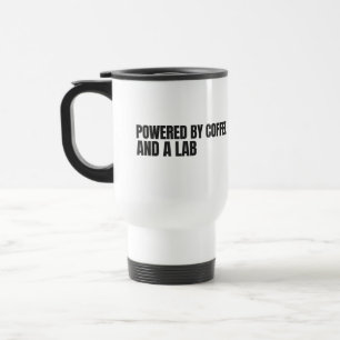 Drivs av kaffe och en Lab – Yellow Labrador Resemugg