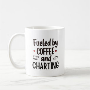 Drivs av kaffe och journalföring – rolig sjuksköte kaffemugg