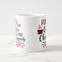 Drivs av kaffe och julstämning mugg