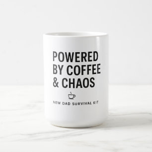 Drivs av kaffe och kaos Ny överlevnadskit för papp Kaffemugg