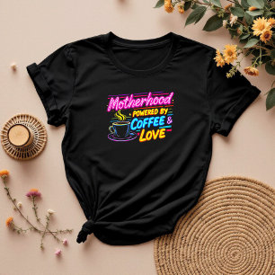 Drivs av kaffe och Kärlek Busy Mamma T Shirt