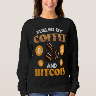 Drivs av kaffe och krypto kryptovaluta Blockkedja T Shirt
