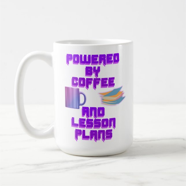 Drivs av kaffe- och lejonplaner kaffemugg (Vänster)