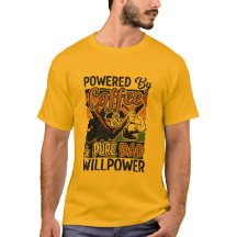 Drivs av kaffe och ren Pappa Willpower