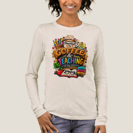Drivs av kaffe och rolig undervisning Personlig T Shirt