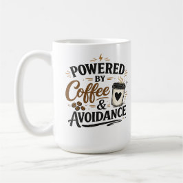 Drivs av kaffe och undvikande Kaffe Mugg