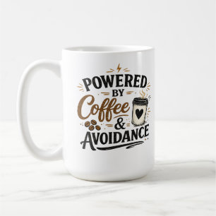 Drivs av kaffe och undvikande Kaffe Mugg