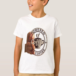 Drivs av kaffe" Rolig barn-grafik T Shirt