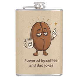 Drivs av kaffe Söt kaffeböna Fars dag Fickplunta