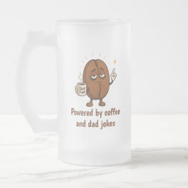 Drivs av kaffe Söt kaffeböna Fars dag Frostat Ölglas