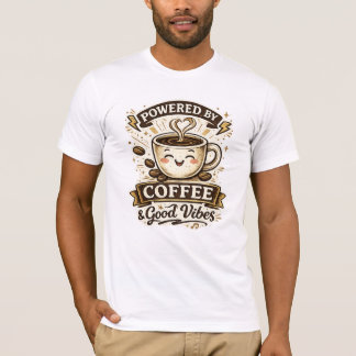 Drivs av kaffe t shirt