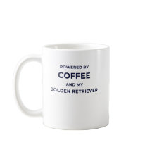 Drivs av kaffe... - Vit mugg