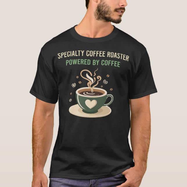 Drivs av kaffeextrakt av kaffekaffe t shirt (Framsida)